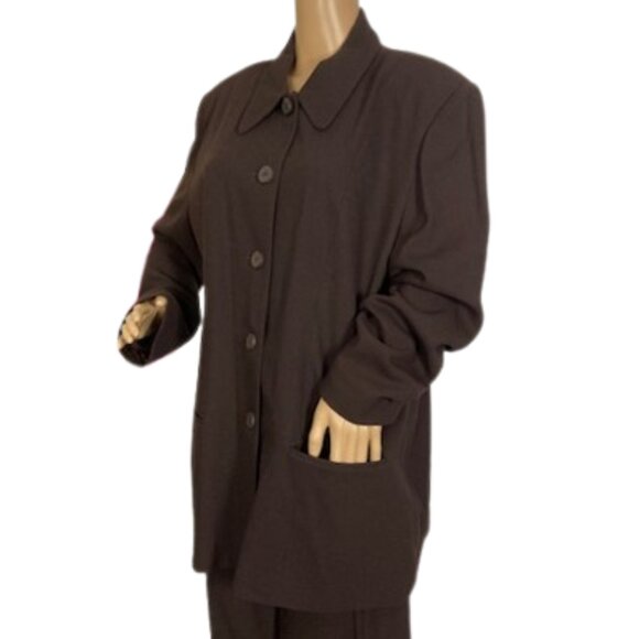 The Work Connection Brown Wool Suit Set - Picture 3 of 13